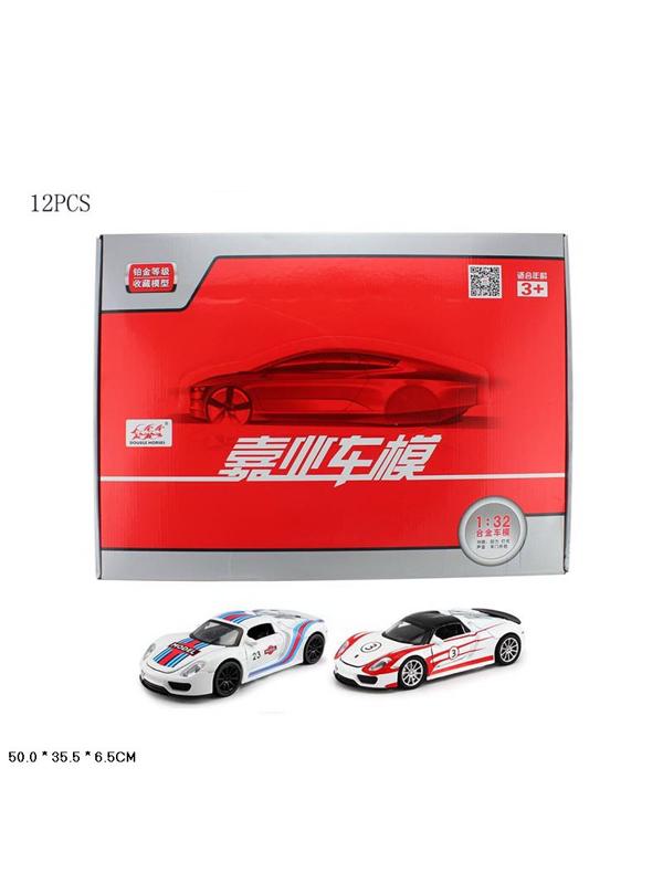 БТ инерц. металл. DH 1:32 PorscHe Martini со звуком и светом