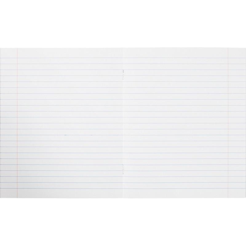 Тетрадь школьная А5 12л,линия,скрепка Однотонная. С уголком ТШ12К6607