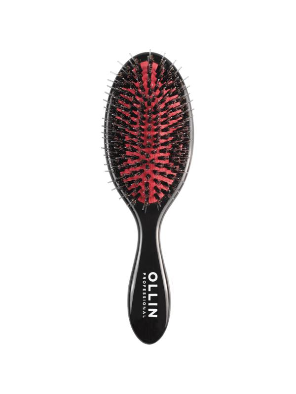 Щетка для укладки Ollin Professional массажная Elegant 11ряд комб щетин мал