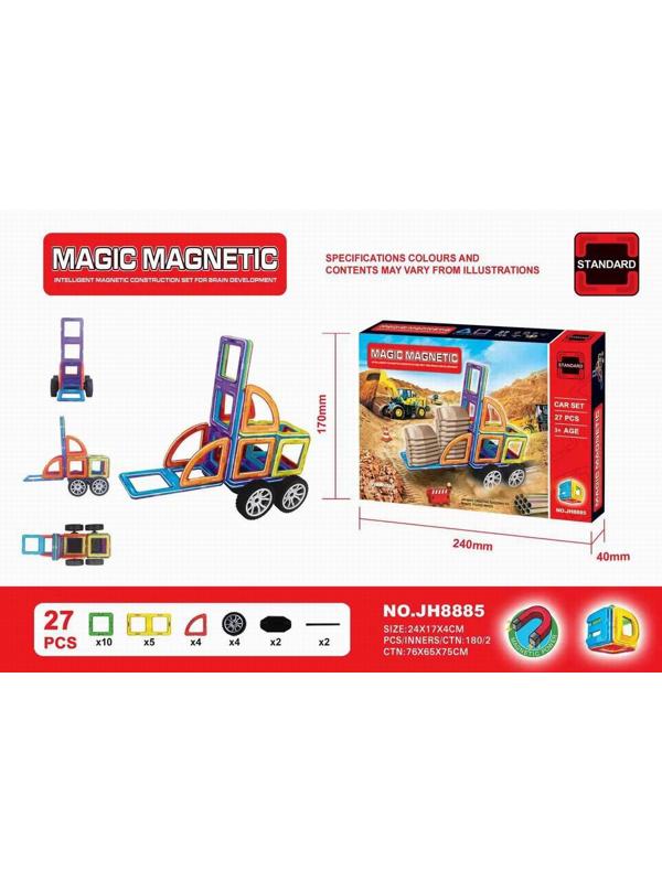 Конструктор магнитный 27 дет. 24х17х4