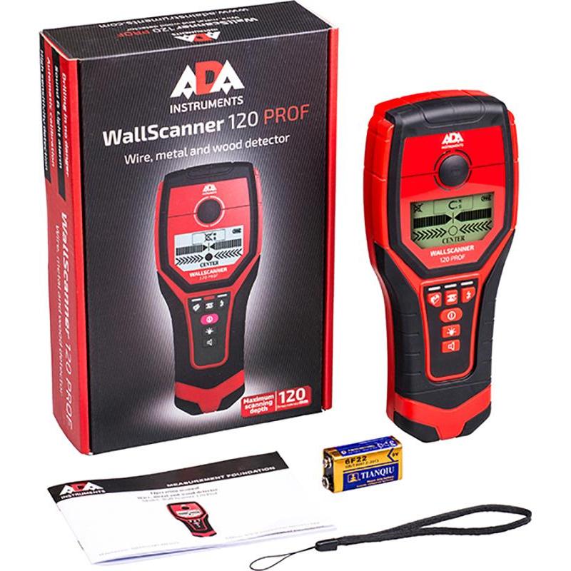 Детектор проводки ADA Wall Scanner 120 PROF (Online product)