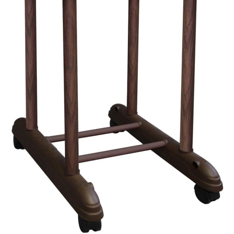 Вешалка EL_костюмная Sheffilton SHT-SUR5 мет.тем.орех/плас.корич.(935832)