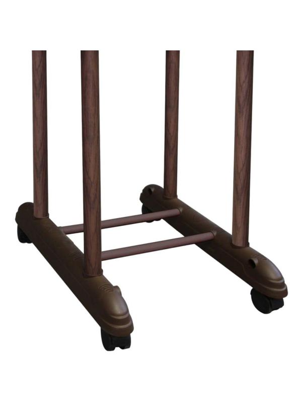 Вешалка EL_костюмная Sheffilton SHT-SUR5 мет.тем.орех/плас.корич.(935832)