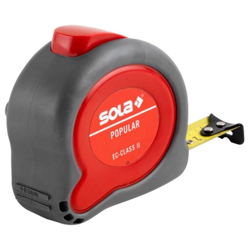 Рулетка Popular PP 3 м, 13 мм, II класс точности SOLA (50024201)