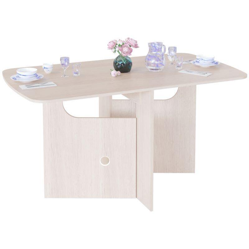 Стол обеденный раскладной Сокол СП-18  Беленый дуб