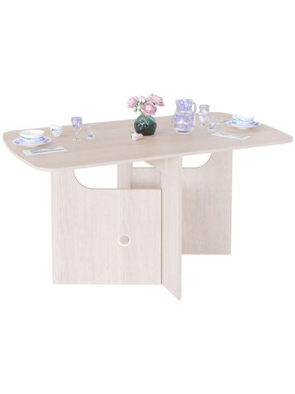 Стол обеденный раскладной Сокол СП-18  Беленый дуб