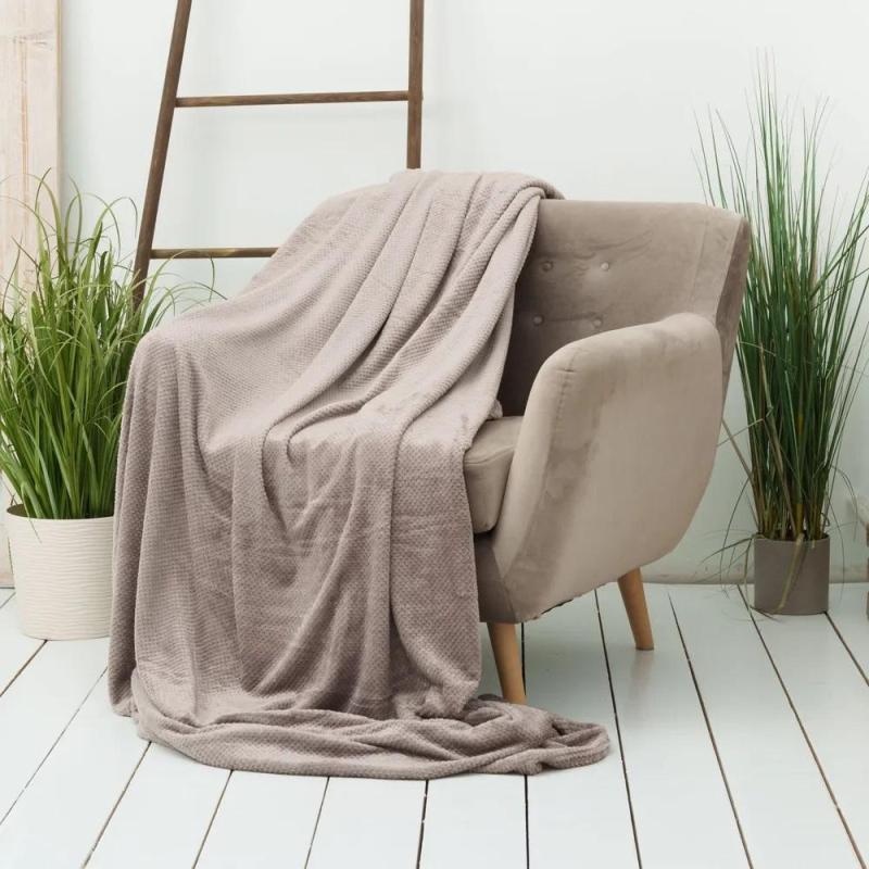 Плед микрофибра Nonna Inspiration 220х240 шоколадный