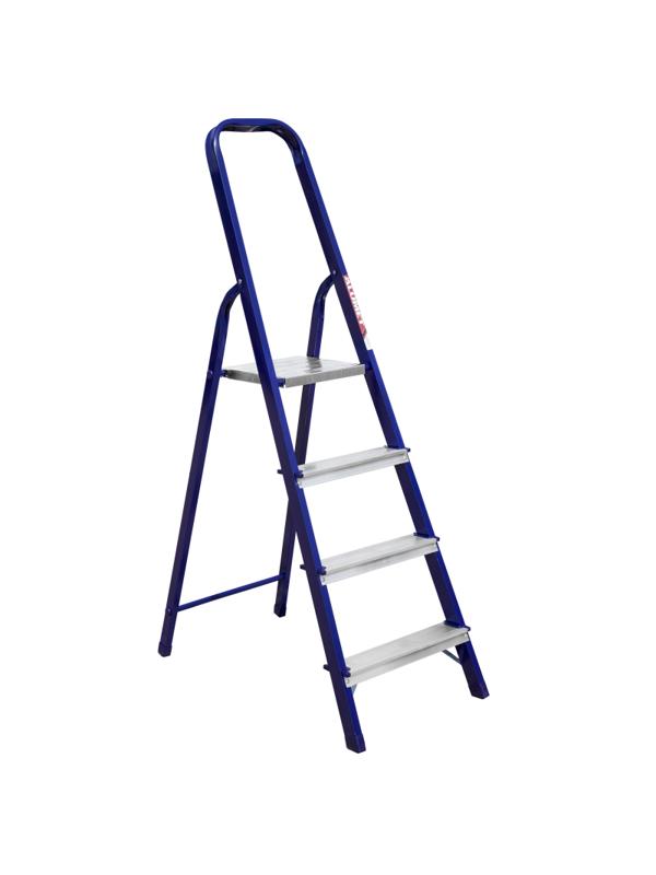 Стремянка Алюмет стальная окрашенная с алюминиевыми ступенями  4 ст. М8304