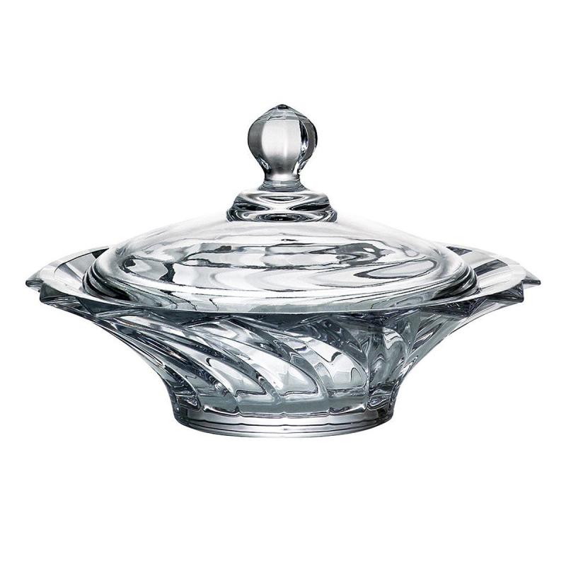 Конфетница с крышкой Crystalite Bohemia Picadelli 21 см