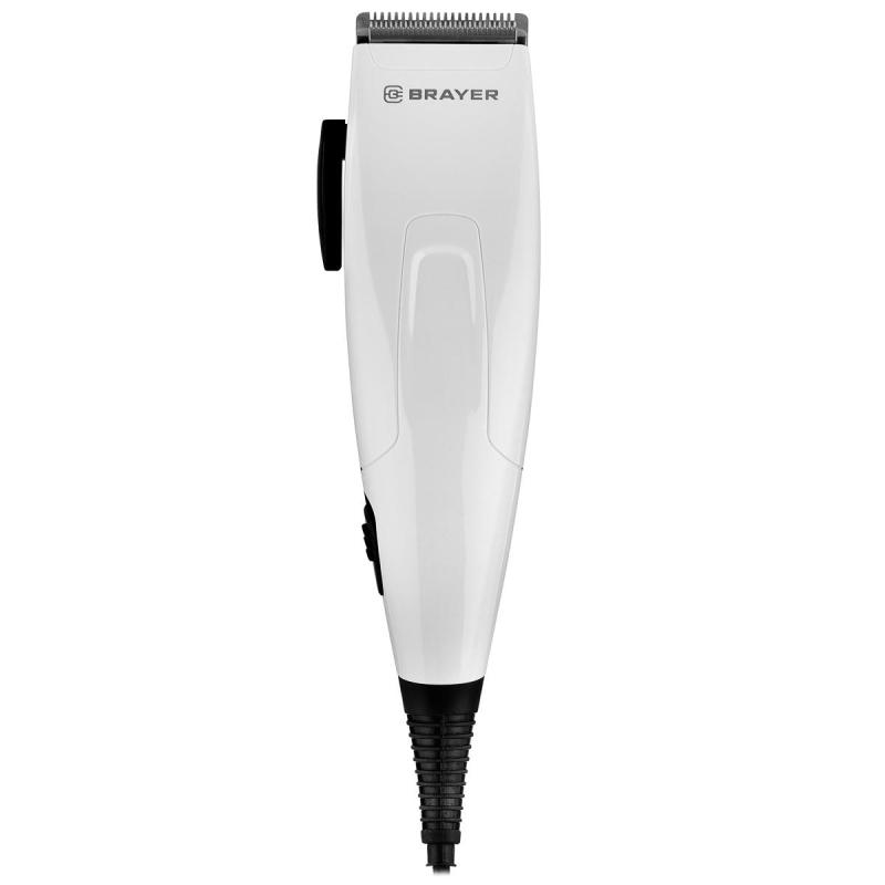 Машинка для стрижки BRAYER 3430BR сетевая. Мощ.15 Вт.стальн.лезв