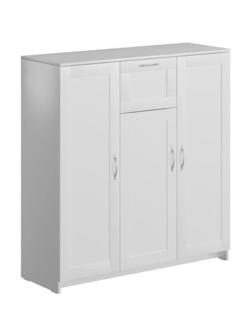 Тумба ШС_Сириус 3 двери и 1 ящик 117,1х123,45 белая