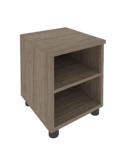 Мебель для гостиниц_LIGHT Тумба прикроват.открыт.С-ТП-1 400x450x500 вяз