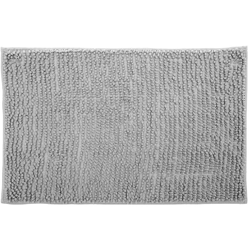 Коврик для ванной Шенилл, серый,  50x80см/16