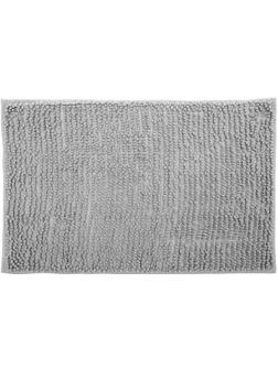 Коврик для ванной Шенилл, серый,  50x80см/16