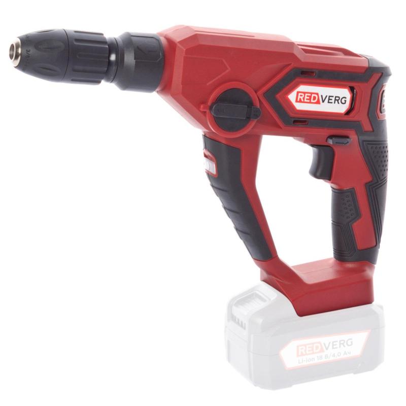 Перфоратор аккумуляторный REDVERG 18В, без АКБ (RD-RH18-12/U)