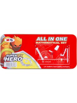 Готовальня  M&G, 10 предм, в метал коробке