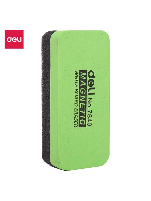 Губка-стиратель для досок Deli E7840 пластик 11х5х3см ассорти магнитный