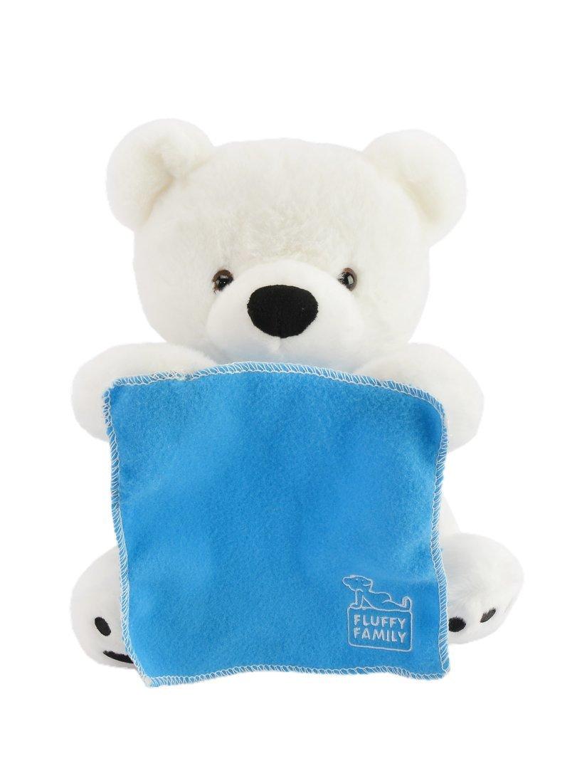 Мишка интерактивный Ку-ку 27см, белый