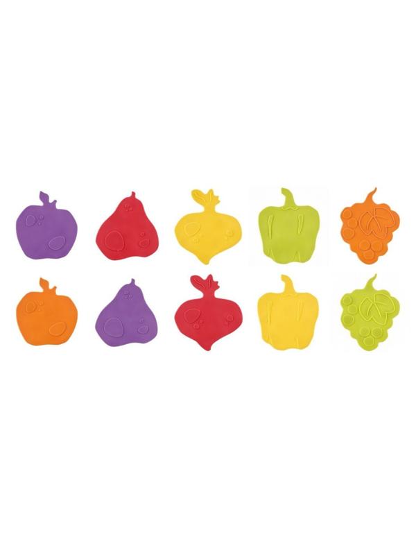 Мини-коврики ROXY-KIDS для ванны FRESH MIX 10 шт, в ассорт.