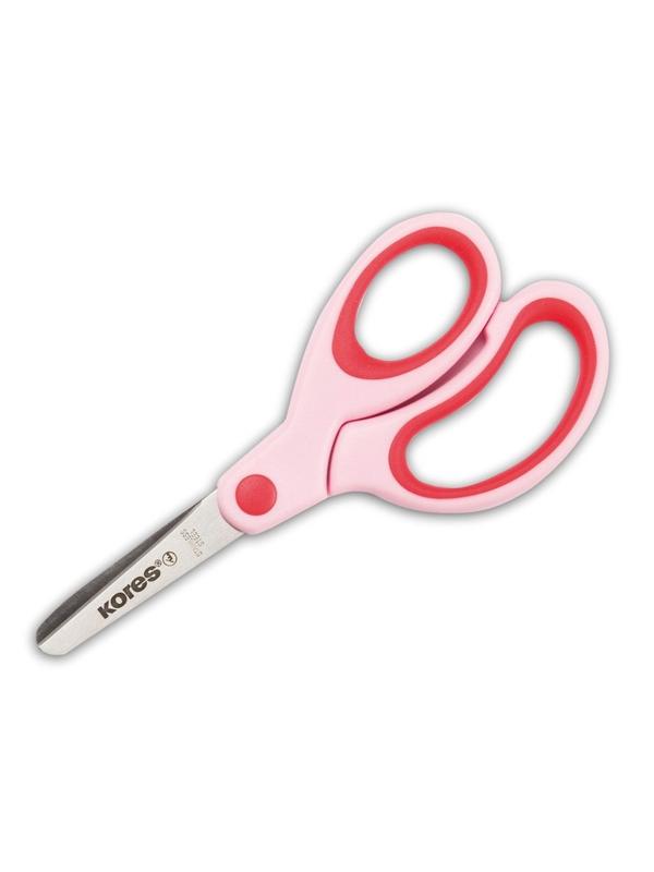 Ножницы детские Kores Softgrip 13 см с пласт. прорезин. ассимитр. ручками