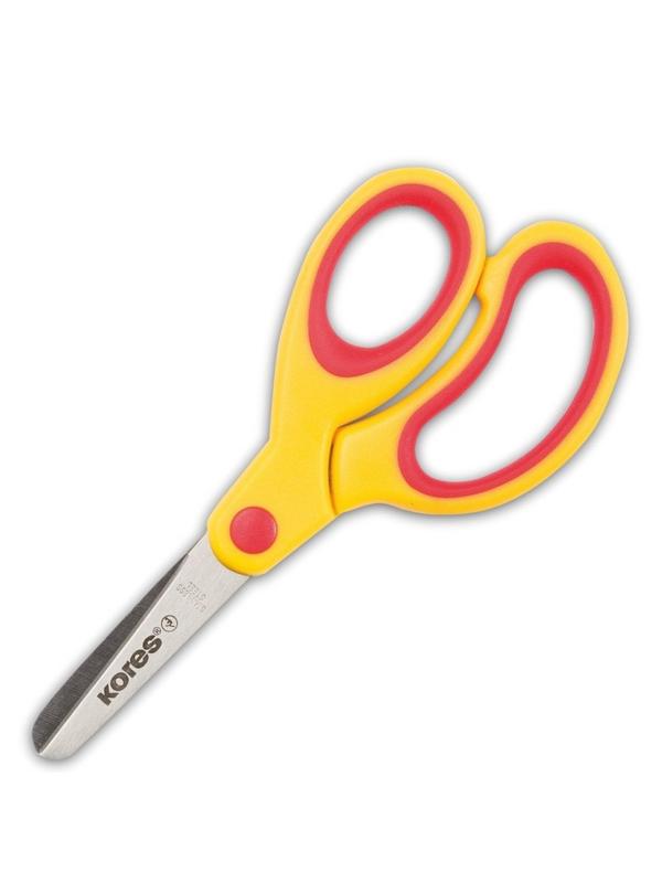 Ножницы детские Kores Softgrip 13 см с пласт. прорезин. ассимитр. ручками