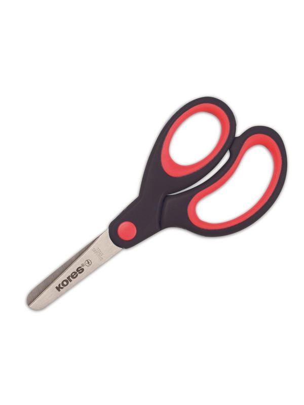 Ножницы детские Kores Softgrip 13 см с пласт. прорезин. ассимитр. ручками