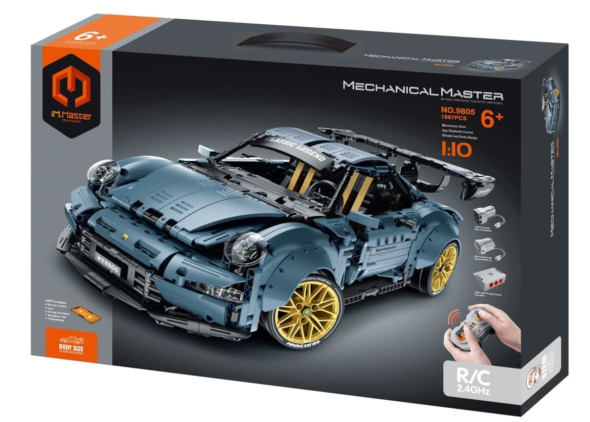 Радиоуправляемый конструктор iM.Master «Порше» 9805-2 / 1887 деталей