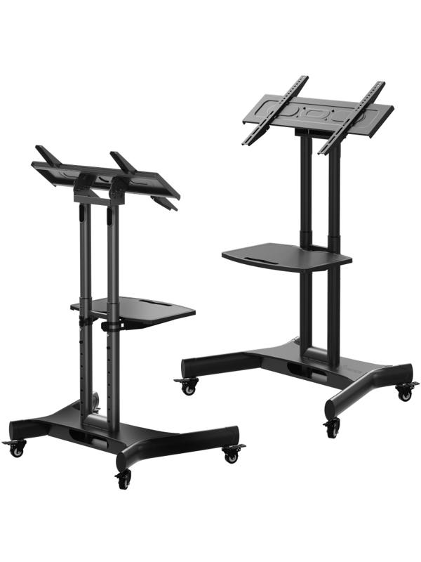 Стойка мобильная ONKRON TS1350, мобильная, 32-70 черная