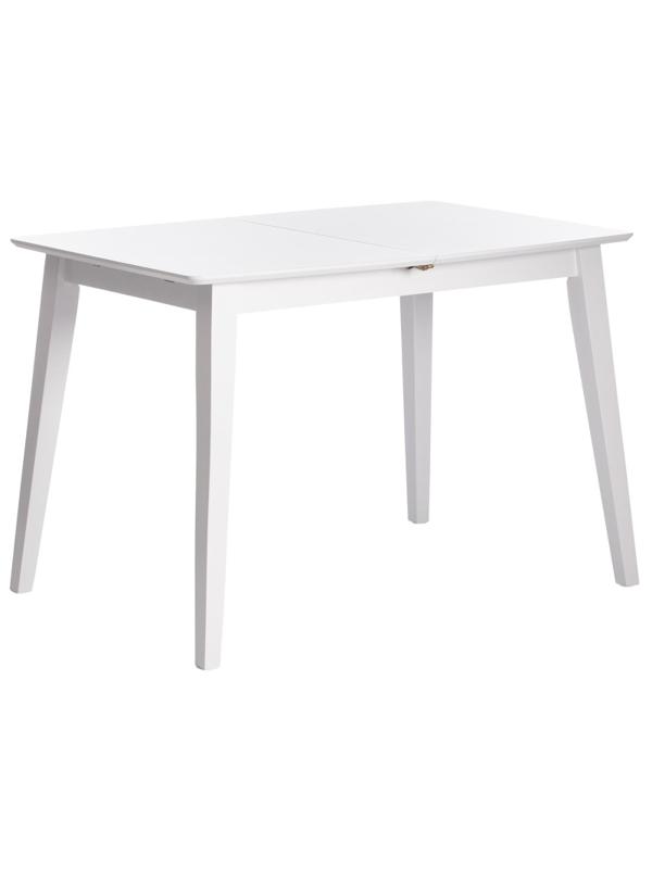 Стол обеденный UT_Retro раскладной дерево гевея, мдф, 110+30x75x75см, White
