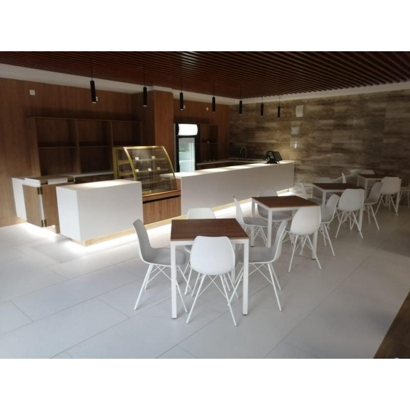 Стул для столовых EL_SHT-ST29/S37 пластик белый/белый