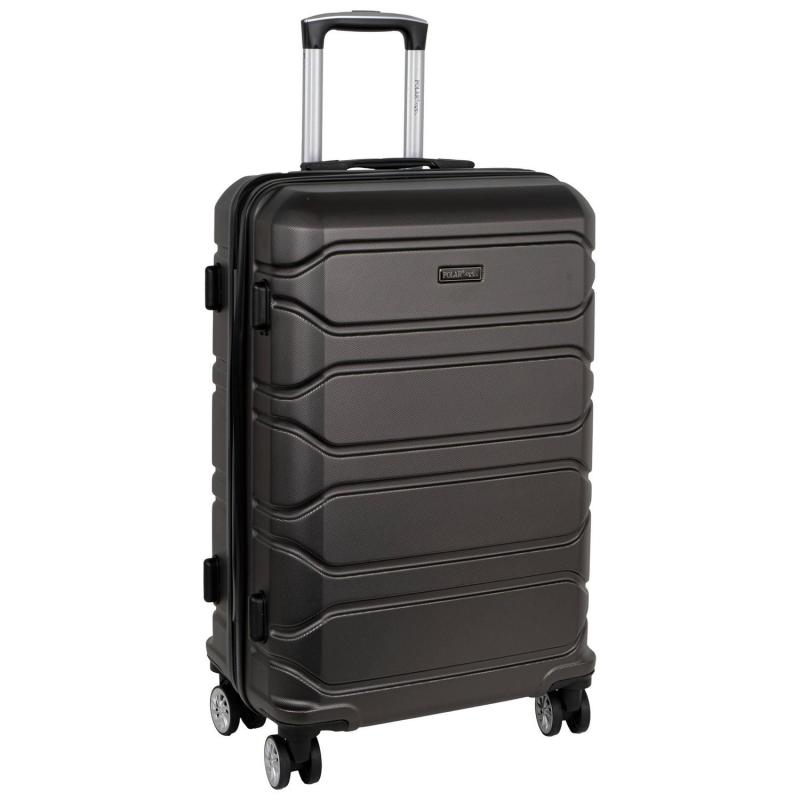 Чемодан РР5631 (3-ой) D.Grey темно-серый (24) пластик ABS средний