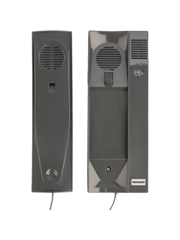 Аудиотрубка домофонаREXANT RX-321, с индикатором и регулировкой звука,сер