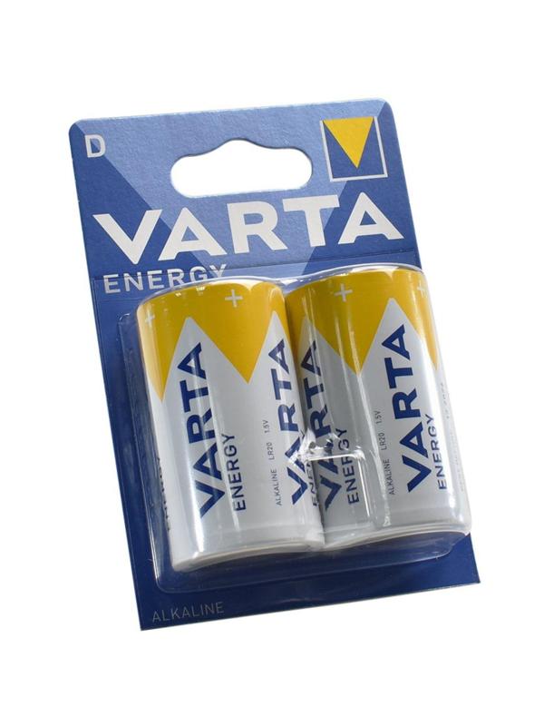 Батарейка Varta ENERGY LR20 D 2шт/бл Alkaline 1.5V (4120) (4120229412)