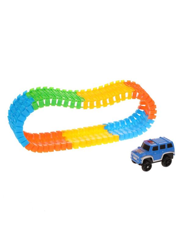 Игровой набор Автотрек, в комплекте деталей 56шт, машина, элемент питания
АА*1шт. не входит, коробка