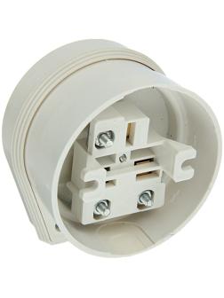 Разъем РШ-ВШ, 32 А, 220 В, белый, 32-002