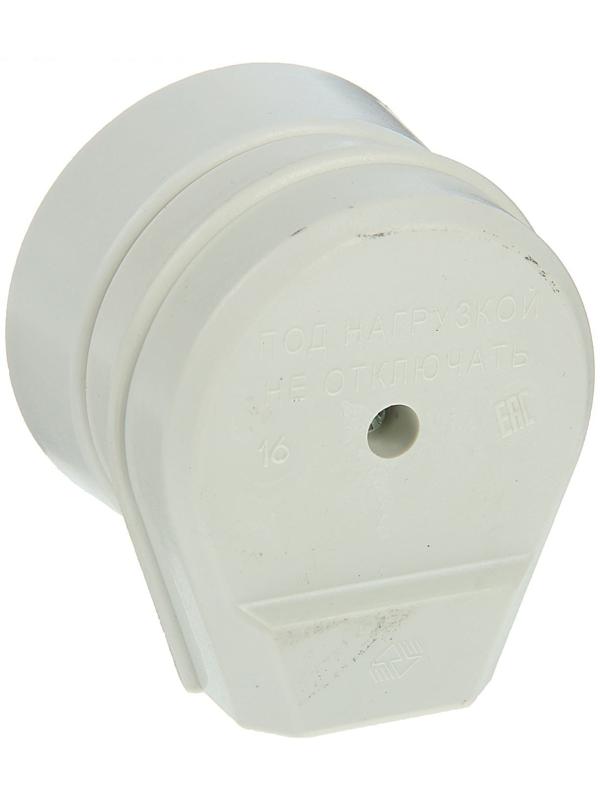 Разъем РШ-ВШ, 32 А, 220 В, белый, 32-002