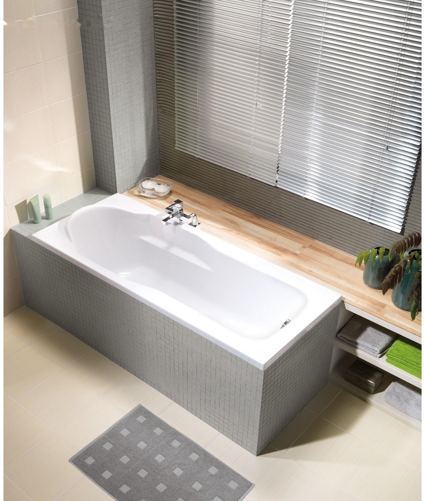 Ванна Cersanit Santana, 150 х 70, без ножек, цвет белый