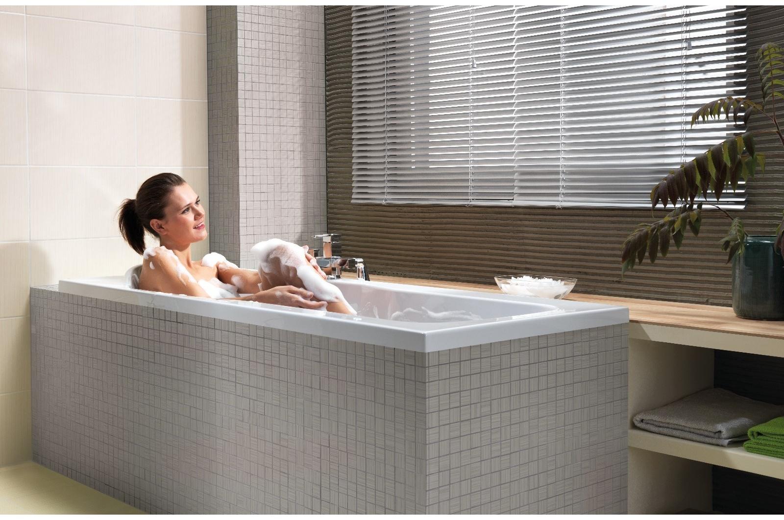 Ванна Cersanit Santana, 150 х 70, без ножек, цвет белый