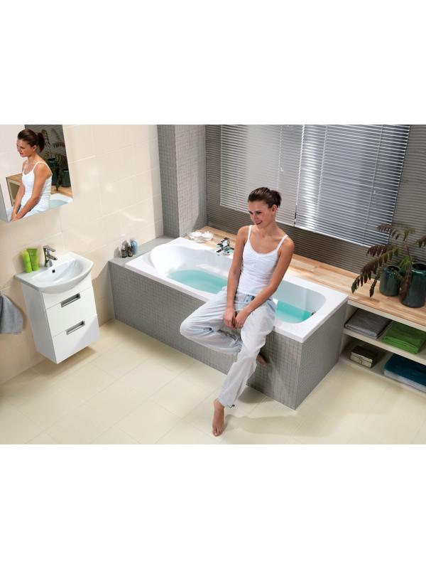 Ванна Cersanit Santana, 150 х 70, без ножек, цвет белый