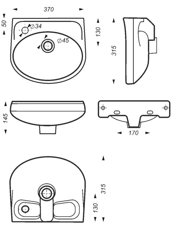 Умывальник-мини «Лада», с хромированным обрамлением