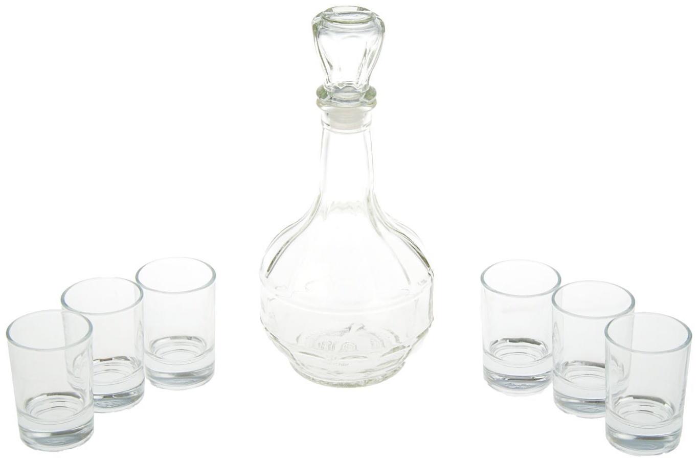 Мини-бар 7 предметов графин + стопки Гладье 500/50 мл