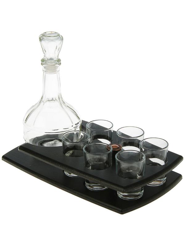 Мини-бар 7 предметов графин + стопки Гладье 500/50 мл