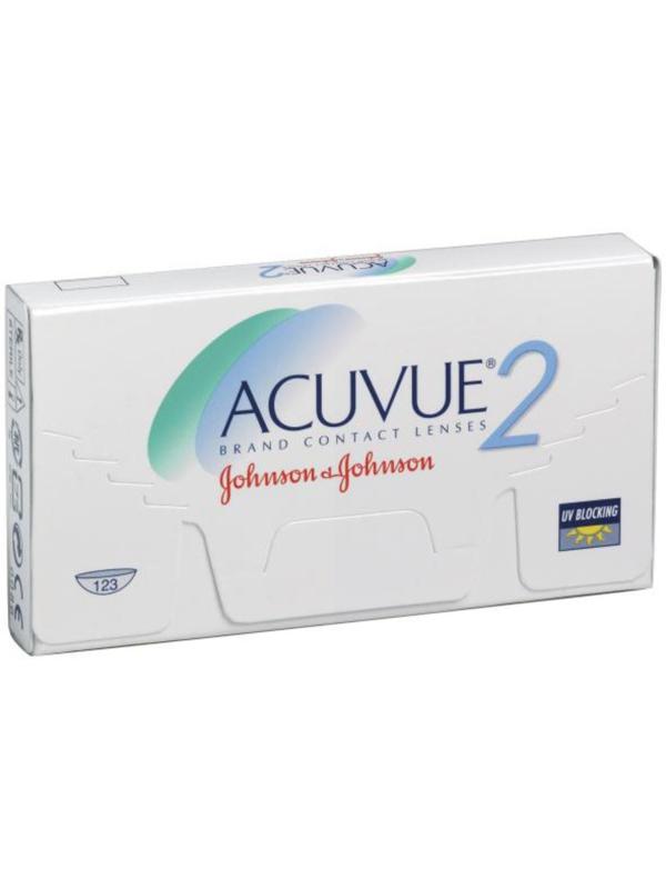 Контактные линзы Acuvue 2, -3,75/8,3, в наборе 6шт