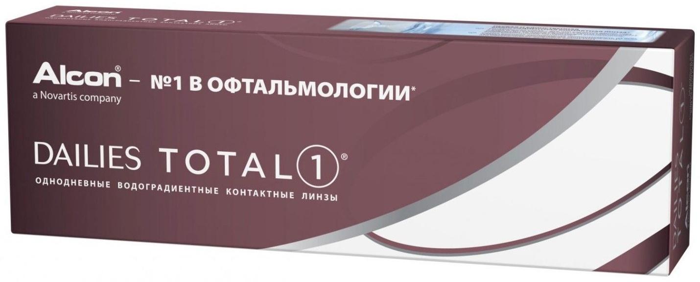 Контактные линзы Dailies Total1 30pk, -12.0/8,5, в наборе 30шт