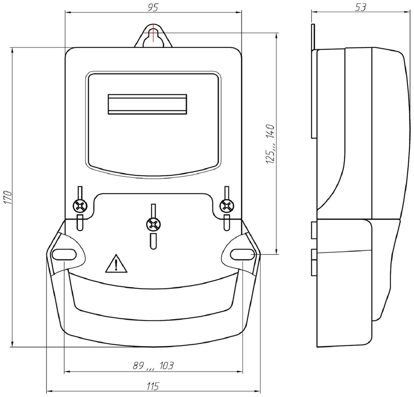 Счетчик СЕ 101 S6 145 М6, 1ф, 5-60 А, 1 класс точности, однотарифный