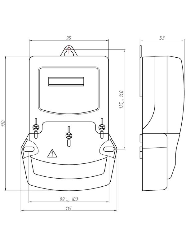 Счетчик СЕ 101 S6 145 М6, 1ф, 5-60 А, 1 класс точности, однотарифный