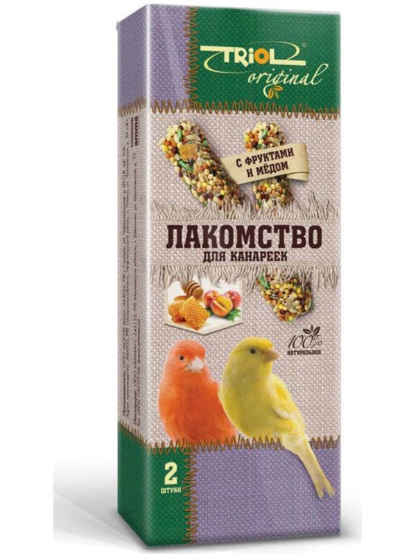 Лакомство Triol для канареек, с фруктами и мёдом