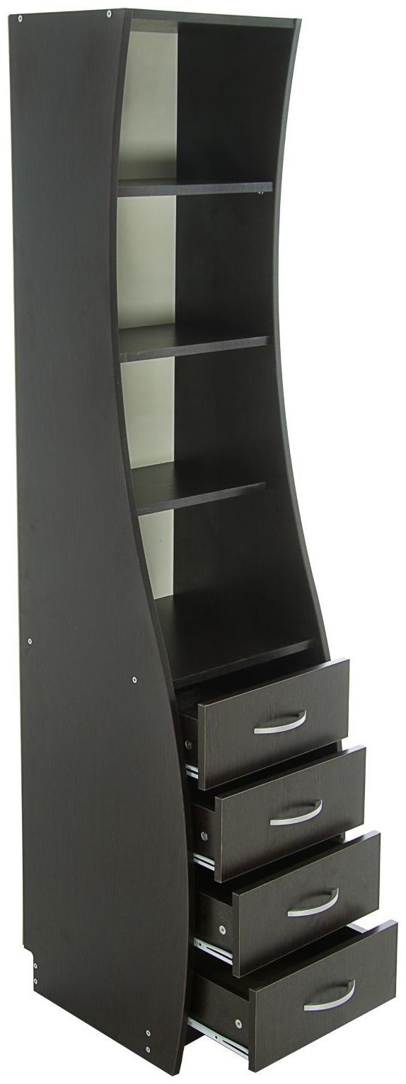 Стойка стола компьютерного, 400х455х1790, Венге темный