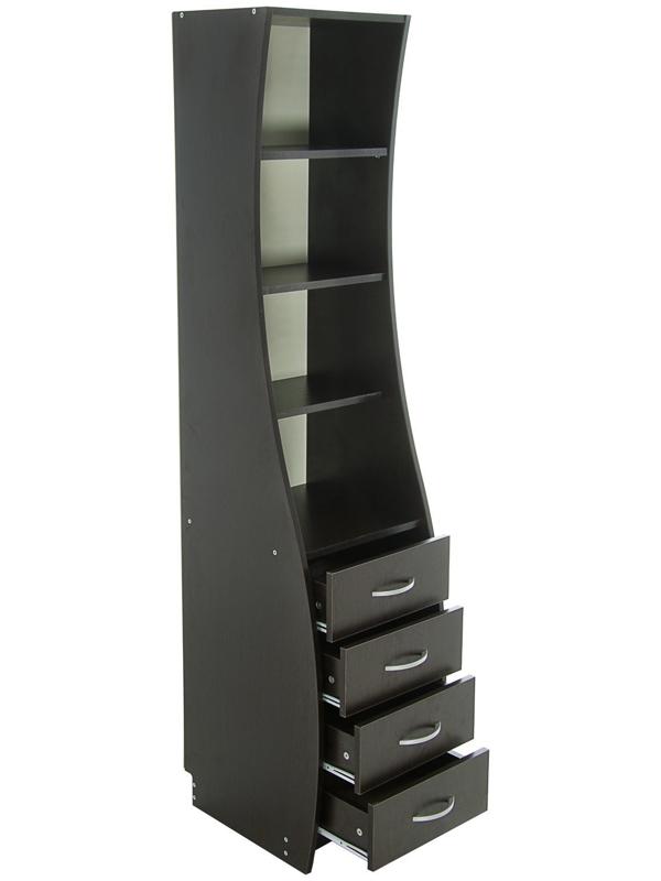 Стойка стола компьютерного, 400х455х1790, Венге темный