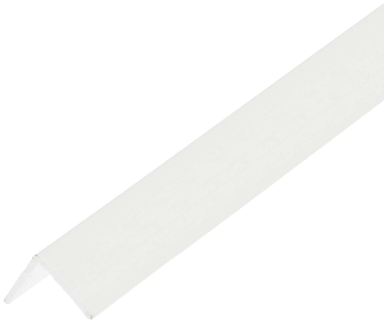 Уголок ПВХ белый 10х10х2700 мм
